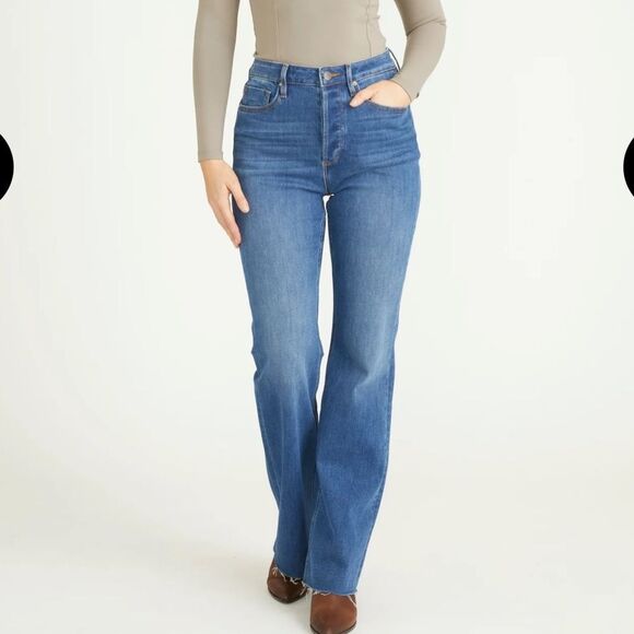 Vigoss ROYCE 70S HIGH RISE FLARE JEANS INDIGO SIZE 27/4 STITCH FIX NWT - Picture 1 of 4